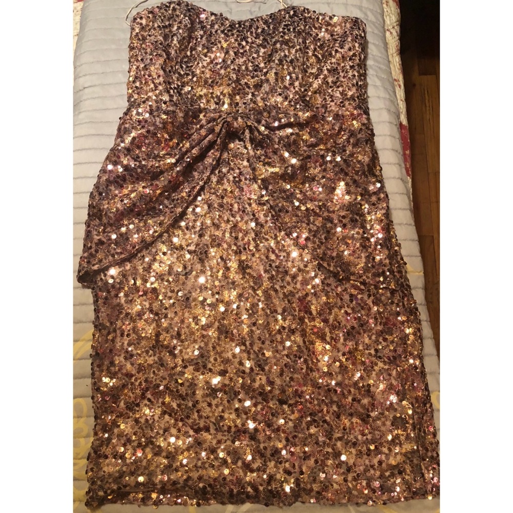 Gold Sequin Dress